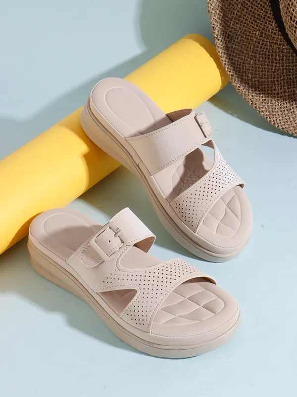 Slide_Women_Sandals_with_Perforated_Upper_and_Buckle_Detail_for_All-Day_Comfort
