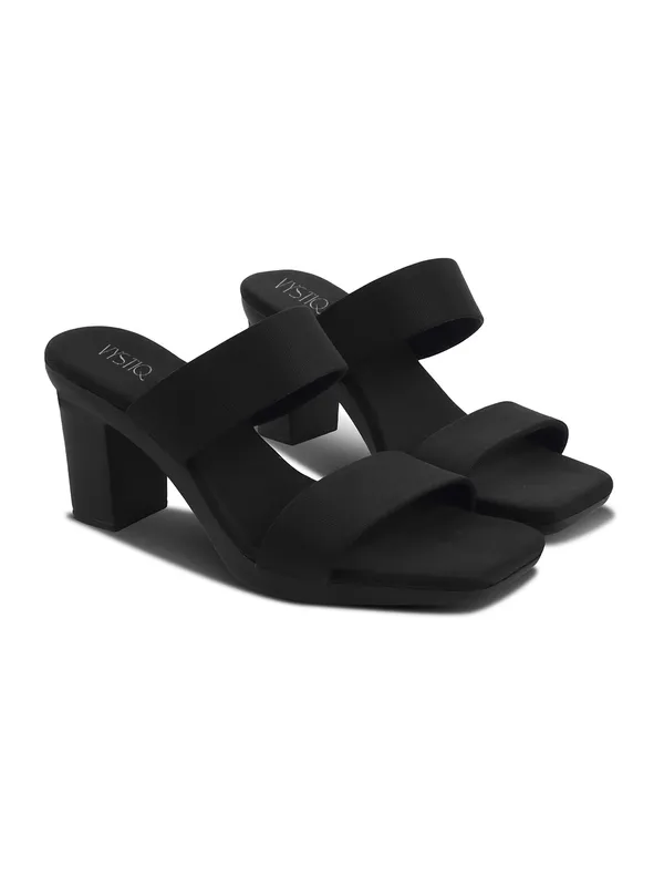 Black_Faux_Leather_Casual_3_inch_Heel_Sandal_For_Women