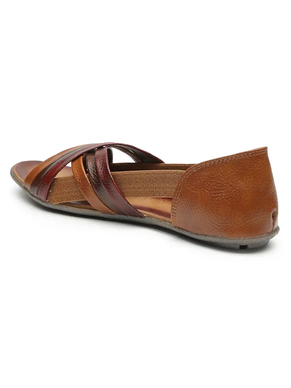 Stylish_Brown-Woven_Leather_Look_Open-Toe_Flats_for_Women_with_Comfort_Fit_and_Elegant_Design