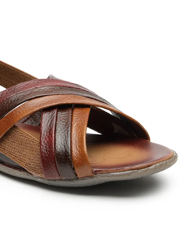 Stylish_Brown-Woven_Leather_Look_Open-Toe_Flats_for_Women_with_Comfort_Fit_and_Elegant_Design