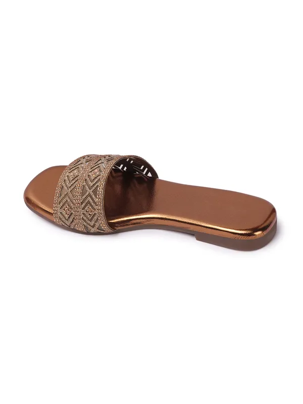 Stylish_Embellished_Ethnic_Flats_sandal_with_Textured_Strap_and_Comfortable_Slip-On_Design_for_Women