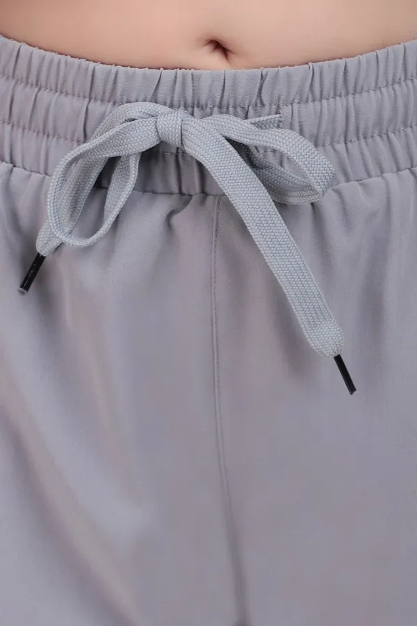 Light_Grey_Solid_Shorts_For_Women
