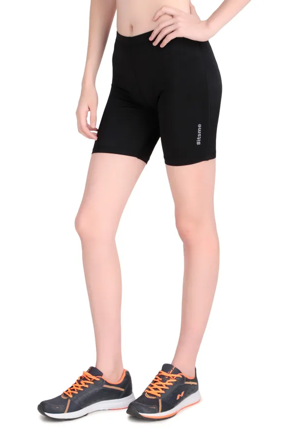 Black_Polyester_&_Ns_Lycra_Cycling_Shorts_For_Women