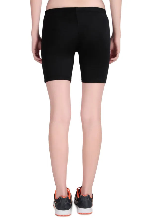Black_Polyester_&_Ns_Lycra_Cycling_Shorts_For_Women