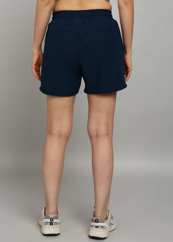 Airforce_Blue_Solid_Shorts_For_Women
