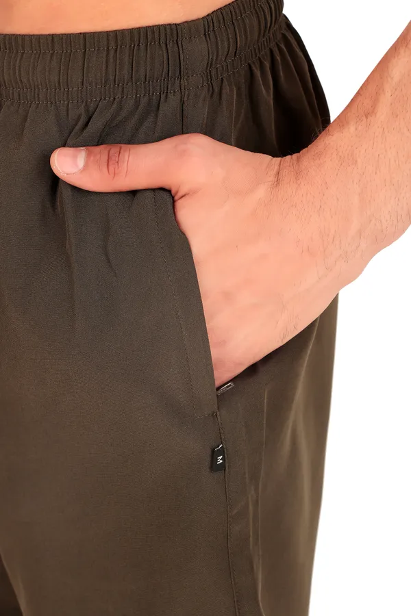 Olive_Green_Polyester_&_Ns_Lycra_Solid_Shorts_For_Men