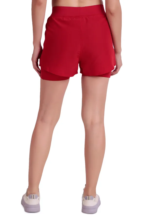 Red_Polyester_&_Ns_Lycra_2_In_1_Compression_Shorts_For_Women