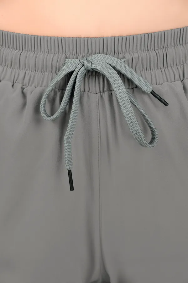 Dark_Grey_Polyester_&_Ns_Lycra_Solid_Shorts_For_Women