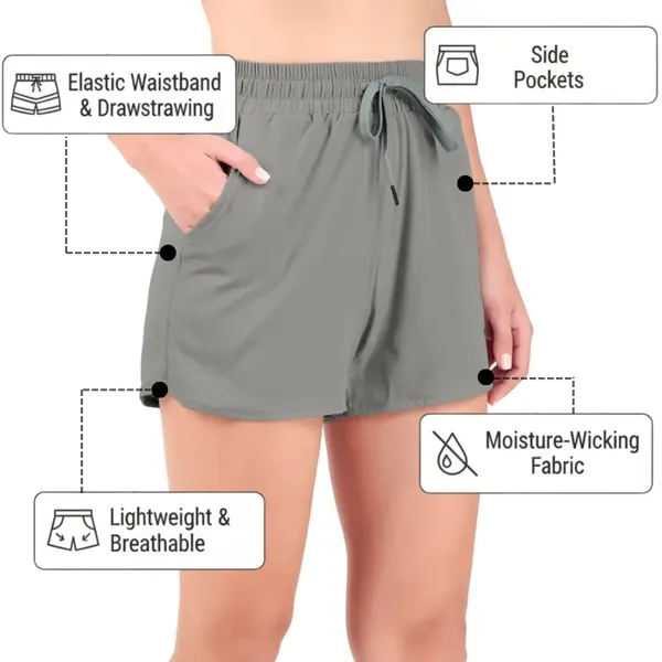 Dark_Grey_Polyester_&_Ns_Lycra_Solid_Shorts_For_Women