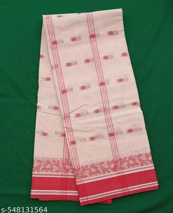 Cream__Pure_Cotton_Tant_Cream_Saree_For_Women