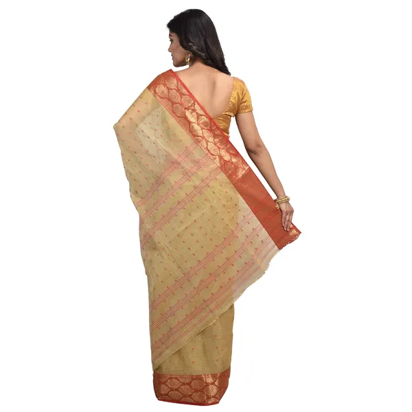 Tashore_colour_Pure_Cotton_Woven_Saree_Without_Blouse_Piece_For_Women