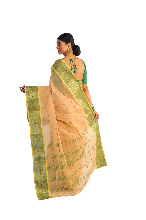 Traditional_Pure_Cotton_Bengal_Handloom_Tant_Saree_Without_Blouse_Piece_For_Women