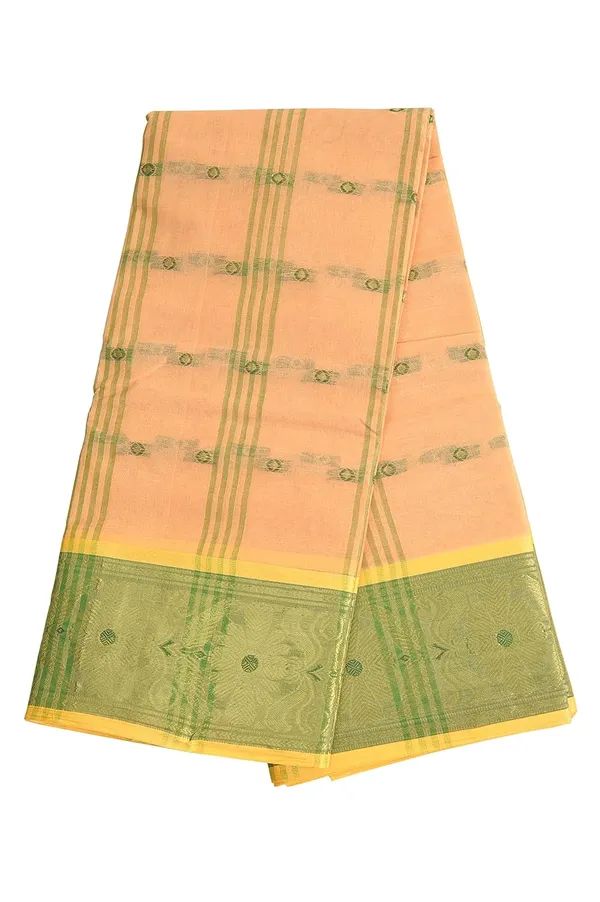 Traditional_Pure_Cotton_Bengal_Handloom_Tant_Saree_Without_Blouse_Piece_For_Women
