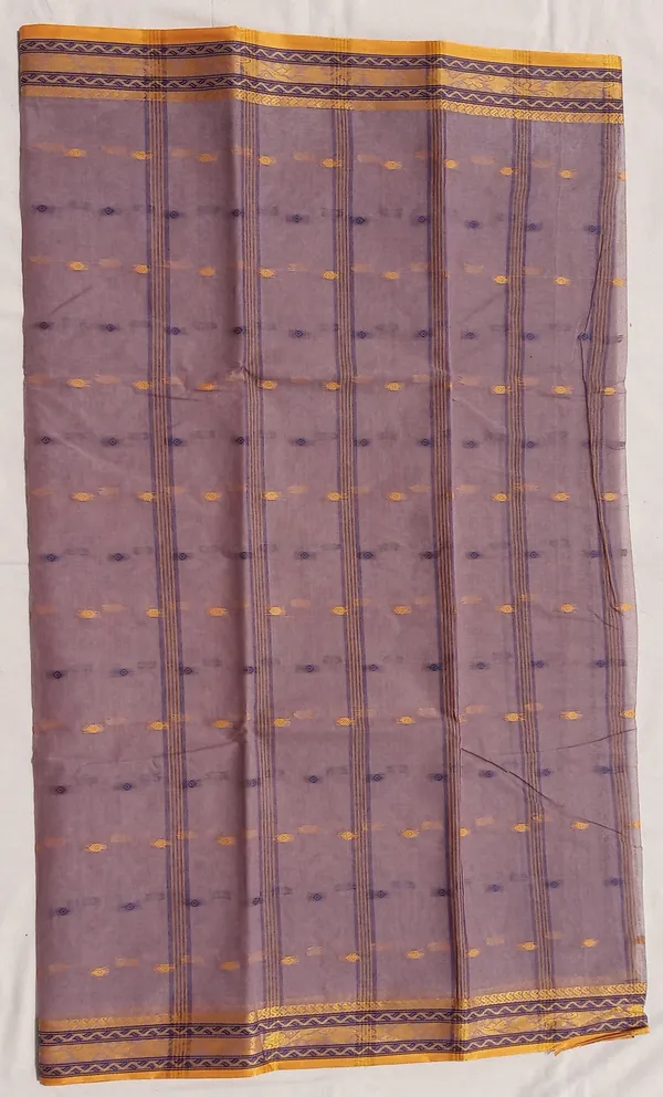 Light_Brown__Bengali_100%_Pure_Cotton_Tant_Saree_-_Handloom_Saree_Daily_Wear_Tant_Saree_without_Blouse_For_Women