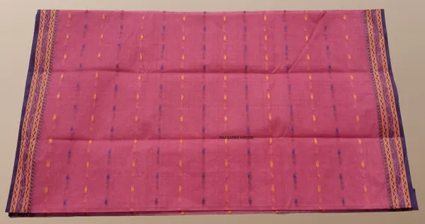 Rose_Pink__Bengali_100%_Pure_Cotton_Saree_-_Handloom_Saree_Daily_Wear_Tant_Saree_without_Blouse_For_Women