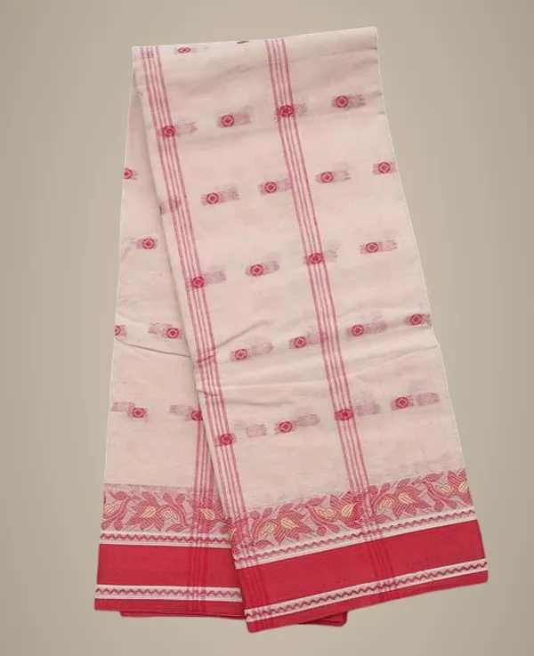 Cream__Pure_Cotton_Tant_Cream_Saree_For_Women