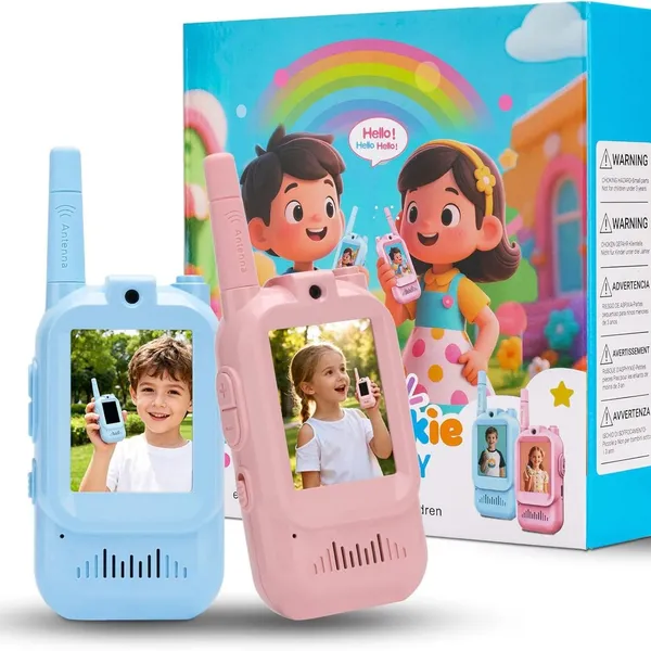 Video_Walkie_Talkie_Children's_Toy,_Kids_Video_Pager_With_2-Inch_Screen,_2-Way_Real-Time_Video_Call_1000Ft_Range_Voice_Effects,_Kids_Walkie_Toys_-_Multicolor