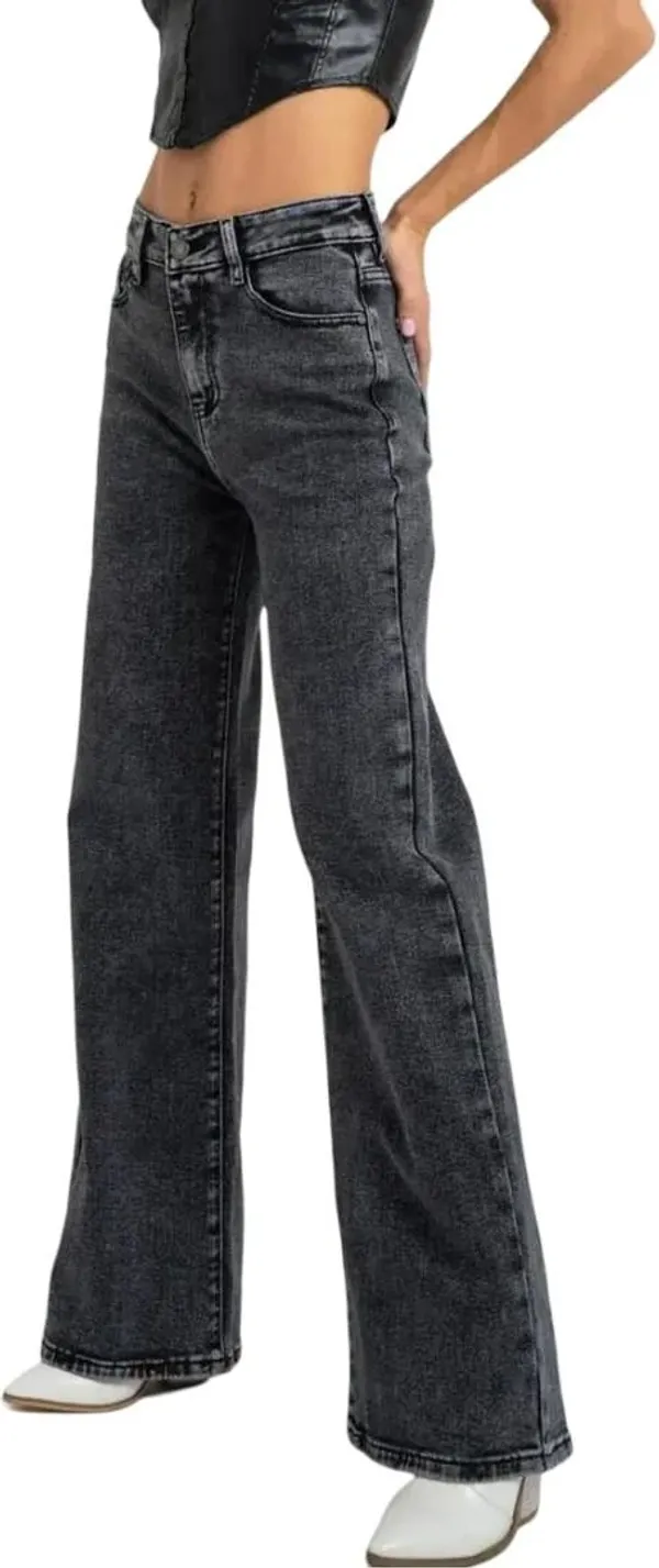 Dark_Grey_High_Rise_Denim_Blend_Jeans_For_Women