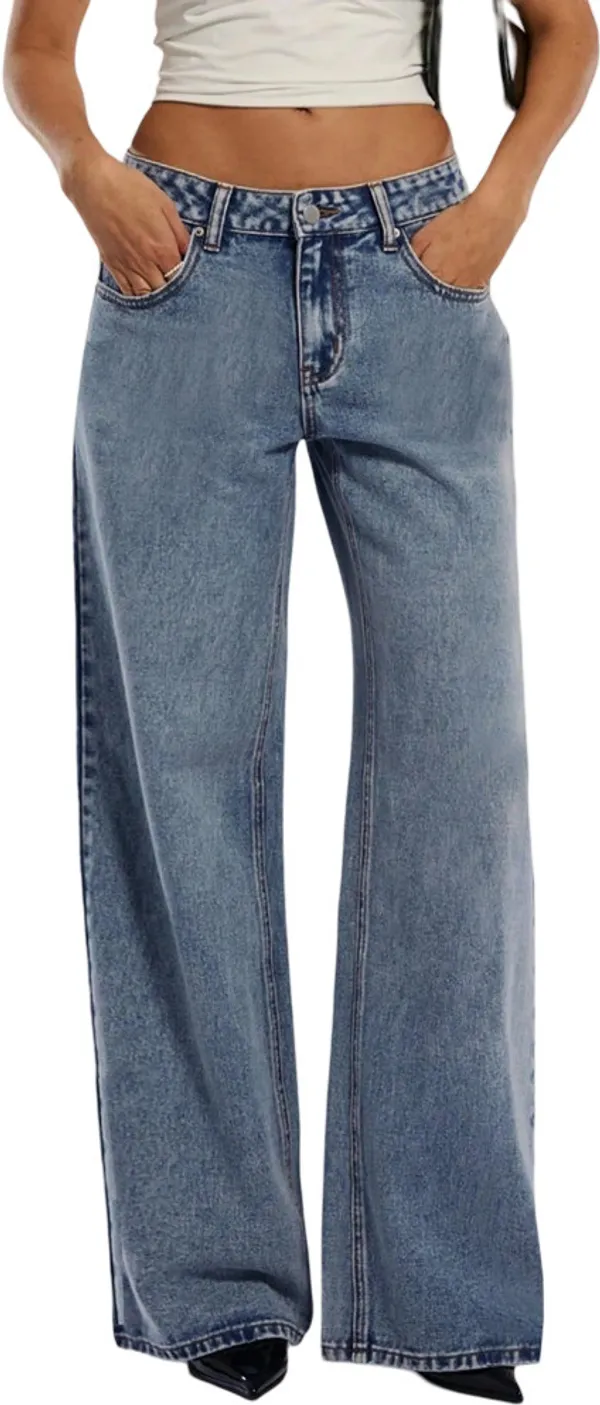Light_Blue_High_Rise_Denim_Blend_Jeans_For_Women