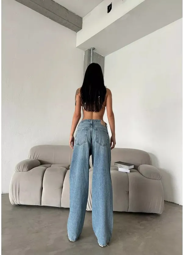 Light_Blue_High_Rise_Denim_Blend_Jeans_For_Women
