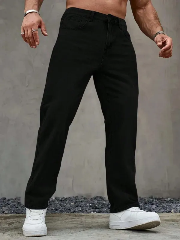 Black_High_Rise_Denim_Jeans_For_Men