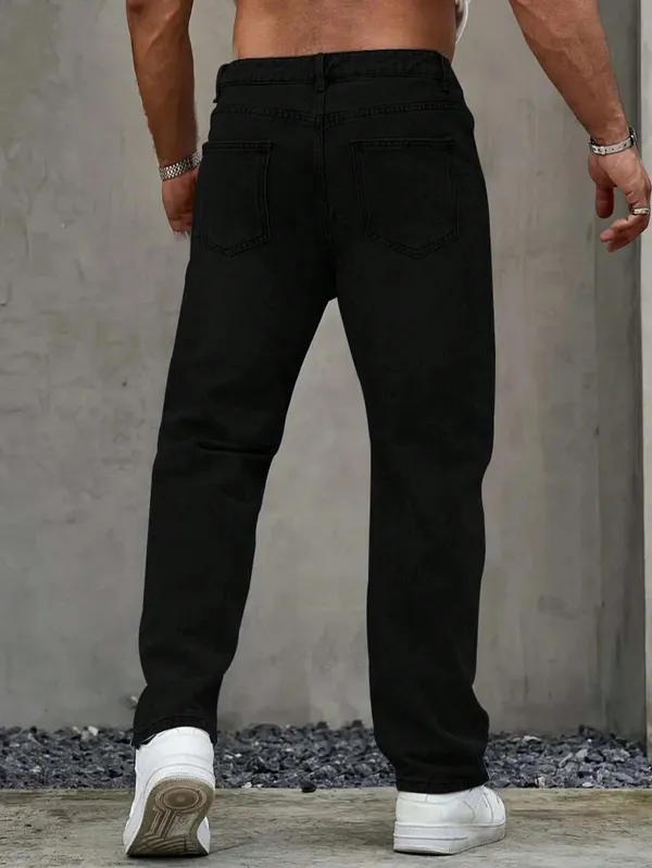Black_High_Rise_Denim_Jeans_For_Men