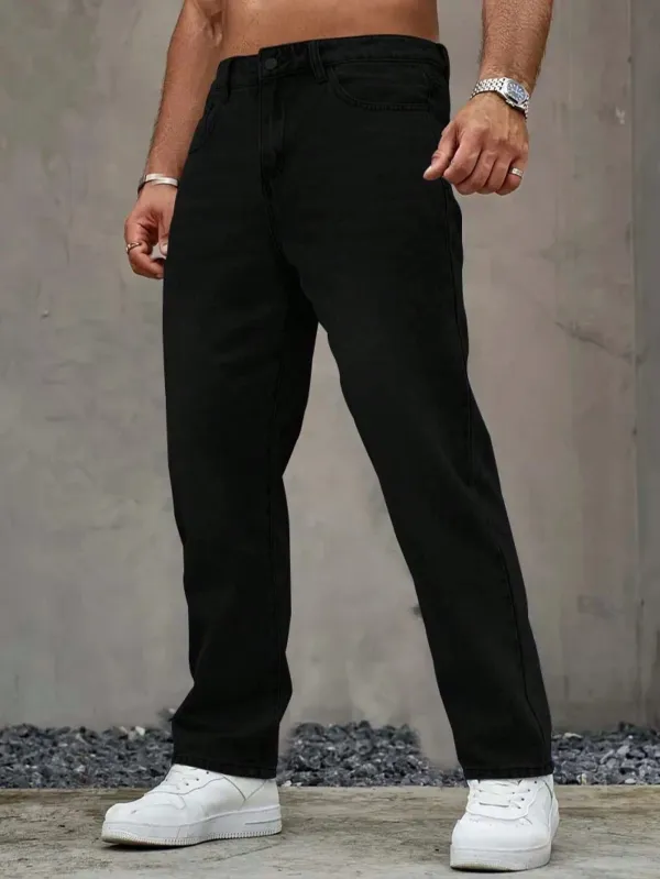 Black_High_Rise_Denim_Jeans_For_Men
