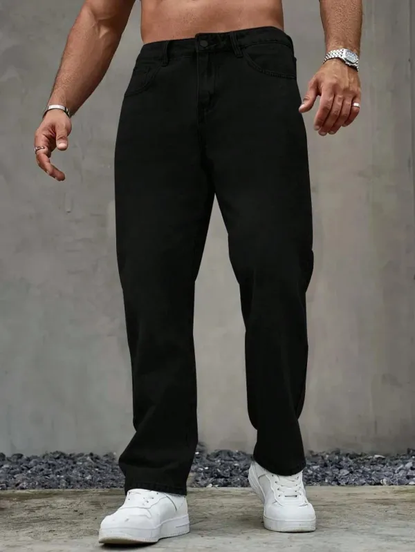 Black_High_Rise_Denim_Jeans_For_Men