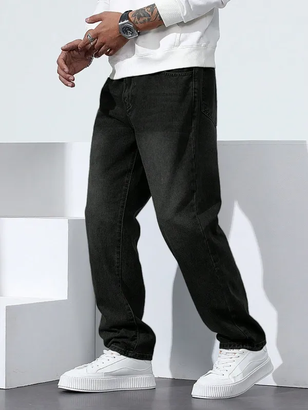 Black_High_Rise_Denim_Jeans_For_Men