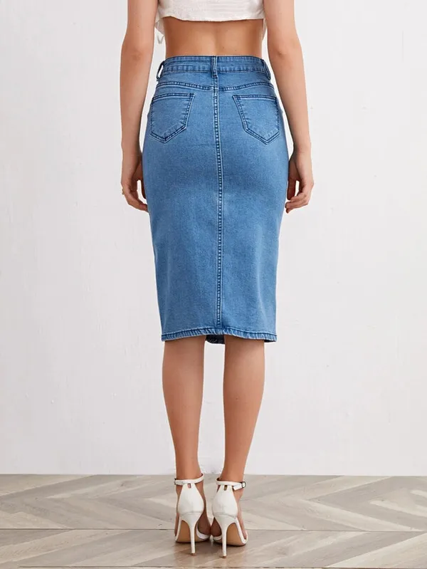 Dark_Blue_Denim_Regular_Solid_Skirt_For_Women