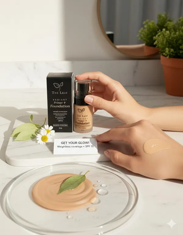 THE_LEAF_RADIANT__PRIMER+FOUNDATION_||__WARM_NATURAL||