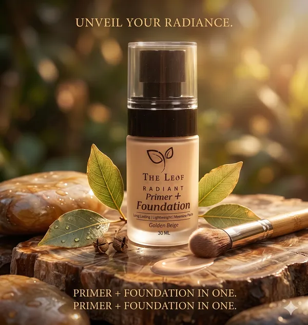 THE_LEAF_RADIANT__PRIMER+FOUNDATION_||_GOLDEN_BEIGE||