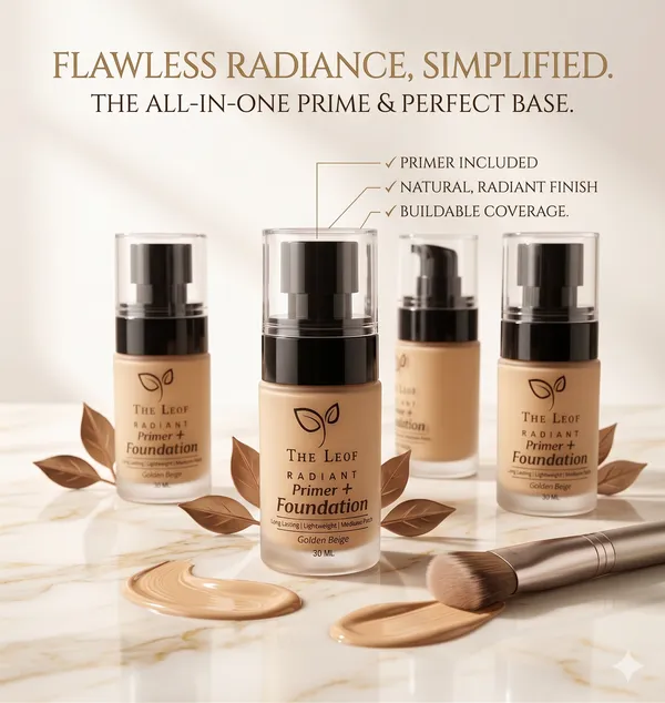 THE_LEAF_RADIANT__PRIMER+FOUNDATION_||_GOLDEN_BEIGE||