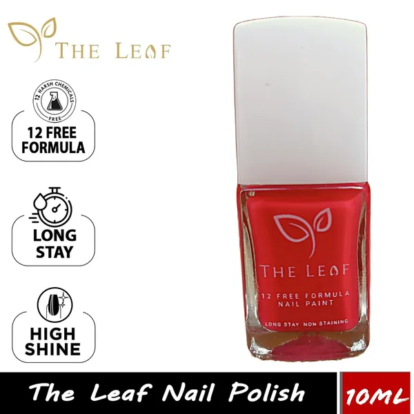 THE_LEAF_STRAWBERRY||_NON_TOXIC_NAIL_POLISH_||_Long_Stay_Gel_Effect_||__10ML