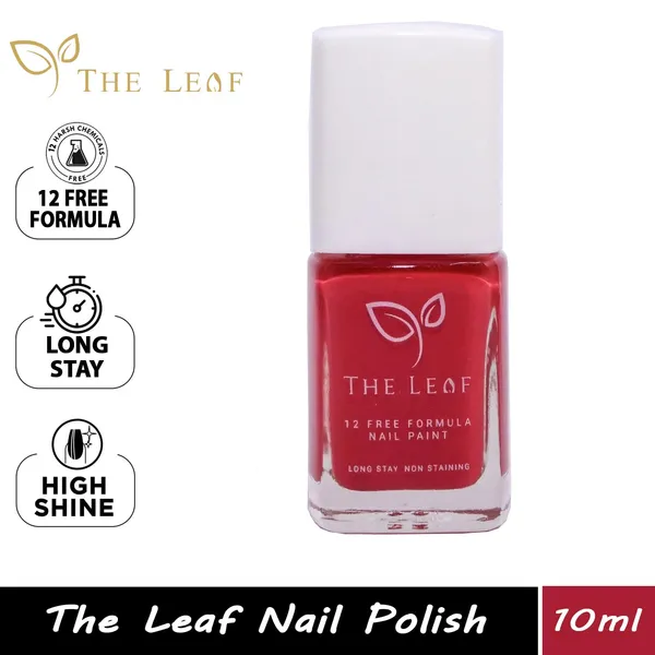 THE_LEAF_STRAWBERRY||_NON_TOXIC_NAIL_POLISH_||_Long_Stay_Gel_Effect_||__10ML