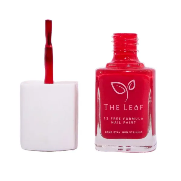 THE_LEAF_LILLY_RED||_NON_TOXIC_NAIL_POLISH_||_Long_Stay_Gel_Effect_||__10ML