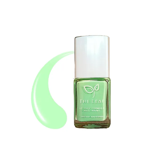 THE_LEAF_MINT_GREEN_||_NON_TOXIC_NAIL_POLISH_||_Long_Stay_Gel_Effect_||__10ML