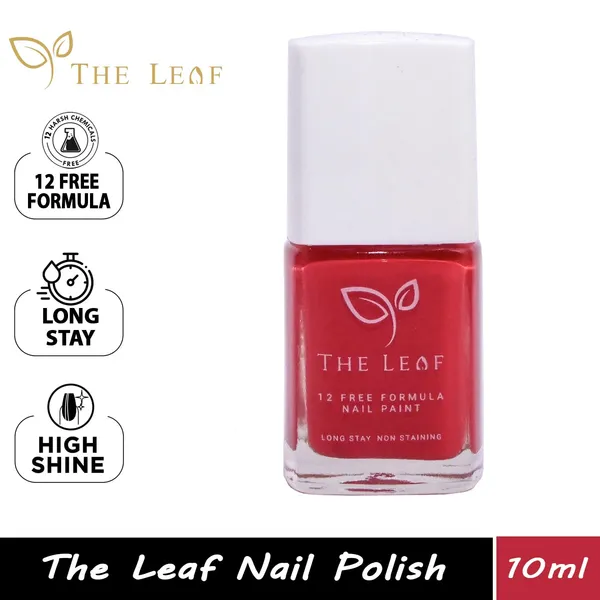 THE_LEAF_RED_TULIP||_NON_TOXIC_NAIL_POLISH_||_Long_Stay_Gel_Effect_||__10ML