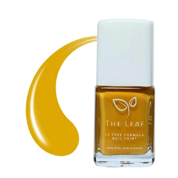 THE_LEAF_MUSTARD_YELLOW_||_NON_TOXIC_NAIL_POLISH_||_Long_Stay_Gel_Effect_||__10ML