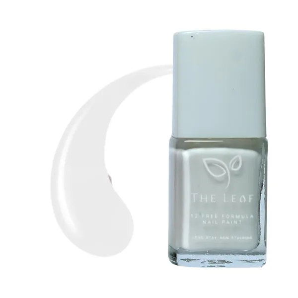 THE_LEAF_PEARL_WHITE||_NON_TOXIC_NAIL_POLISH_||_Long_Stay_Gel_Effect_||__10ML