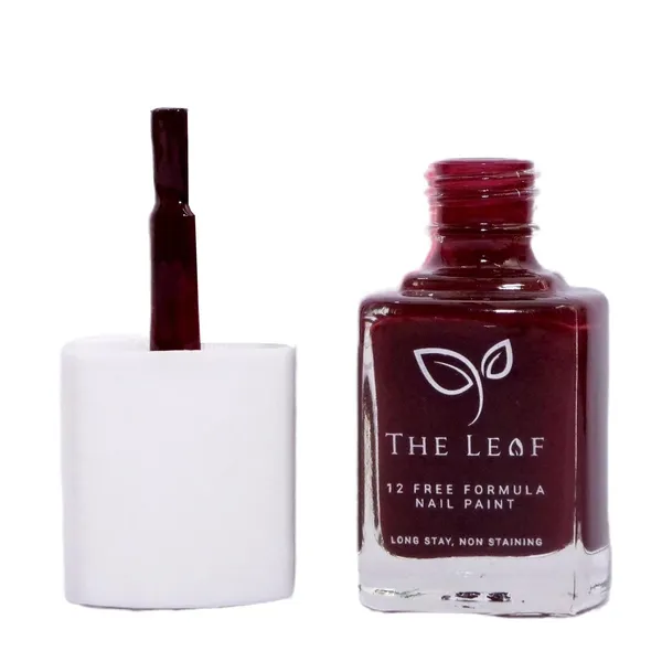 THE_LEAF_DARK_WINE||_NON_TOXIC_NAIL_POLISH_||_Long_Stay_Gel_Effect_||__10ML