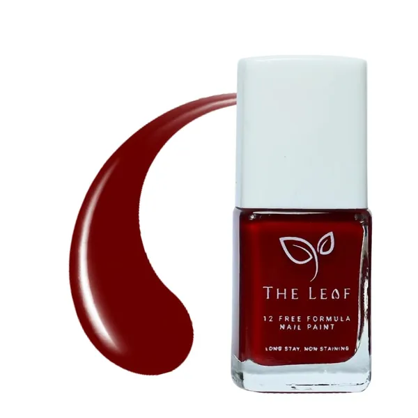 THE_LEAF_CHILLI_RED||_NON_TOXIC_NAIL_POLISH_||_Long_Stay_Gel_Effect_||__10ML