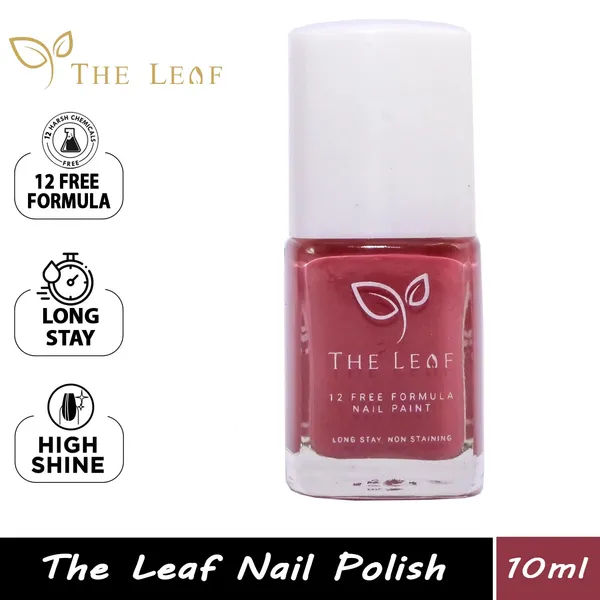THE_LEAF_CRANBERRY||_NON_TOXIC_NAIL_POLISH_||_Long_Stay_Gel_Effect_||__10ML