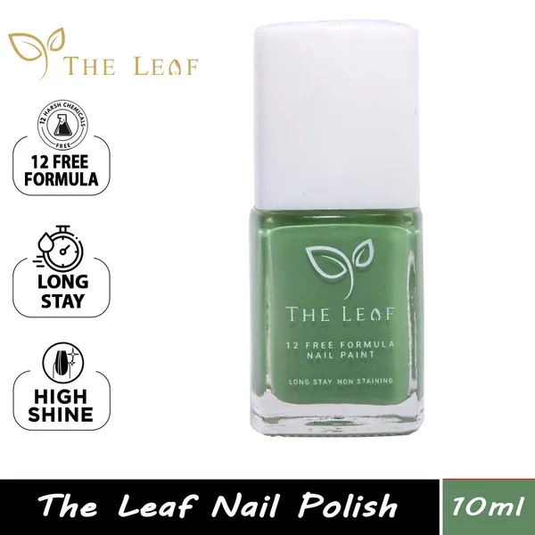 THE_LEAF_FOREST_GREEN||_NON_TOXIC_NAIL_POLISH_||_Long_Stay_Gel_Effect_||__10ML