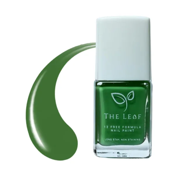 THE_LEAF_FOREST_GREEN||_NON_TOXIC_NAIL_POLISH_||_Long_Stay_Gel_Effect_||__10ML