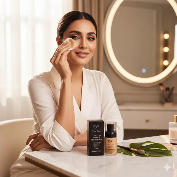 COMBO__The_Leaf_Radiant_Primer_+_Foundation(ALMOND_GLOW)_&The_Leaf_Bi-Phase_Make_Up_Remover..
