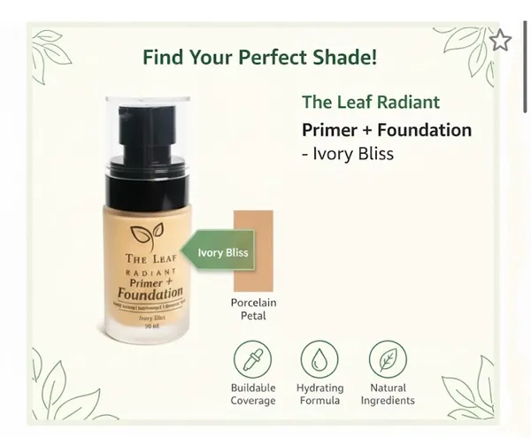 THE_LEAF_RADIANT__PRIMER+FOUNDATION_||_IVORY_BLISS_||