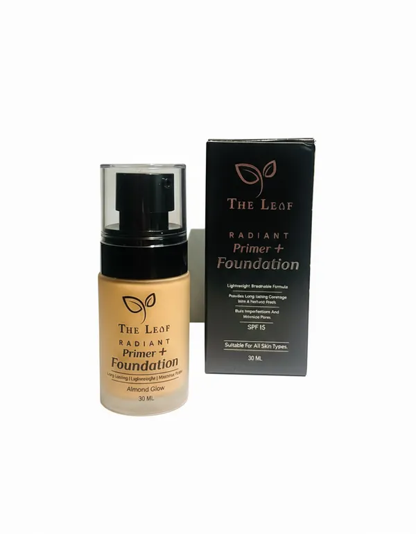 THE_LEAF_RADIANT__PRIMER+FOUNDATION_||_ALMOND_GLOW||
