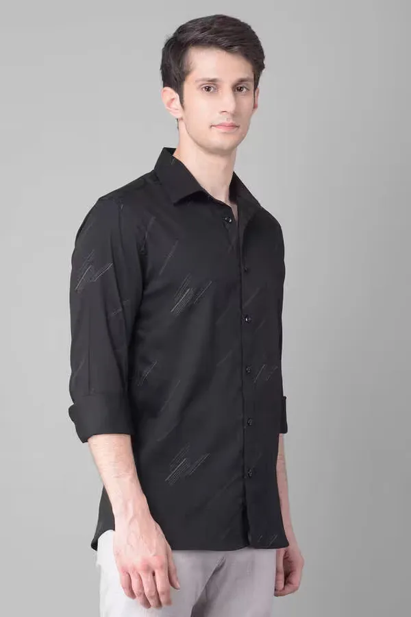 Black_Printed_Cotton_Slim_Fit_Casual_Shirt_For_Men