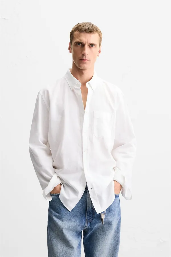 White_Cotton_Linen_Shirt_For_Men
